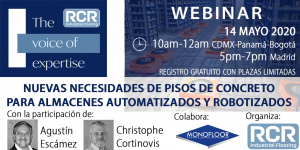 Webinar: &quot;New Concrete Floor Requirements for Automated and Robotic Warehouses&quot;